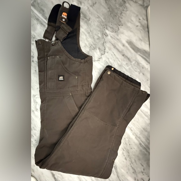 Like New! MOVING! EVYTHNG MUsT GO! Berne Men Insulated Washed Duck Bibs Overall - Picture 4 of 16